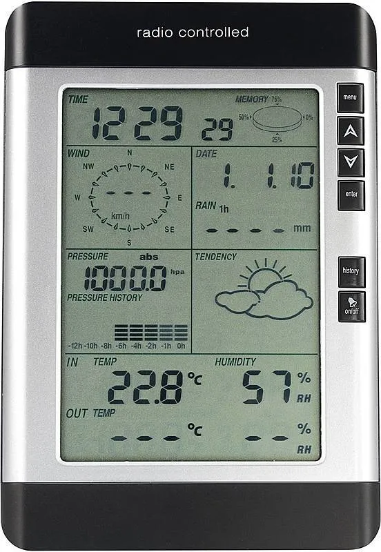 B-Ware Professional USB WS-0101 Funk-Wetterstation Station Wetterdaten Digital591