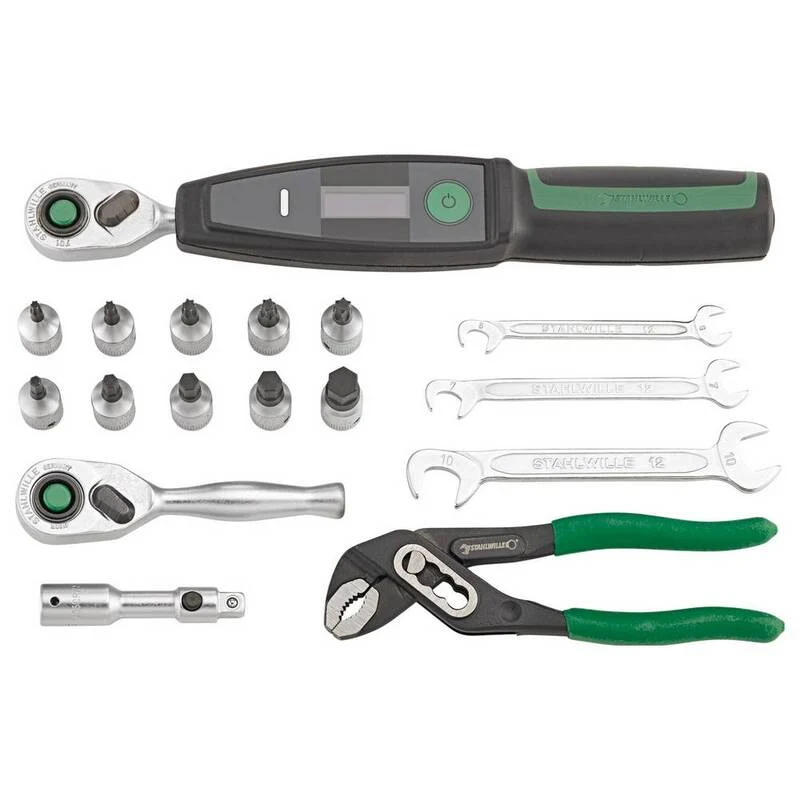 B-Ware Stahlwille Fahrradwerkzeug-Set Kit Fahrrad Werkzeug Satteltasche 18-tlg Tasche