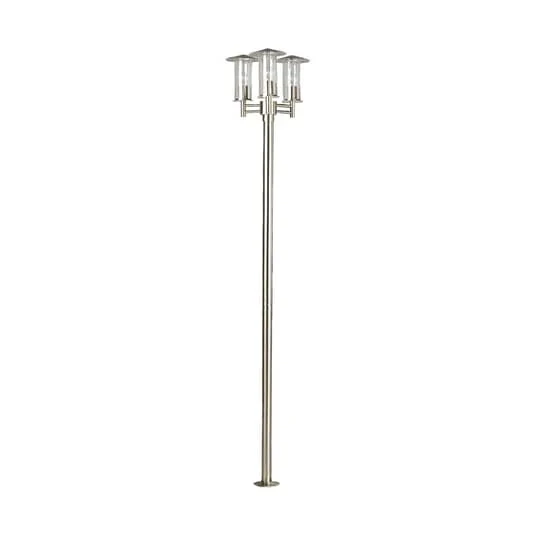 B-Ware Lindby Moderne Mastleuchte Filko Wegeleuchte Gartenlampe Außenlampe E27 3-flg