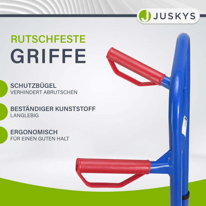 B-Ware Treppensackkarre Treppenkarre klappbar bis 100 kg Stahl Kunststoff blau rot
