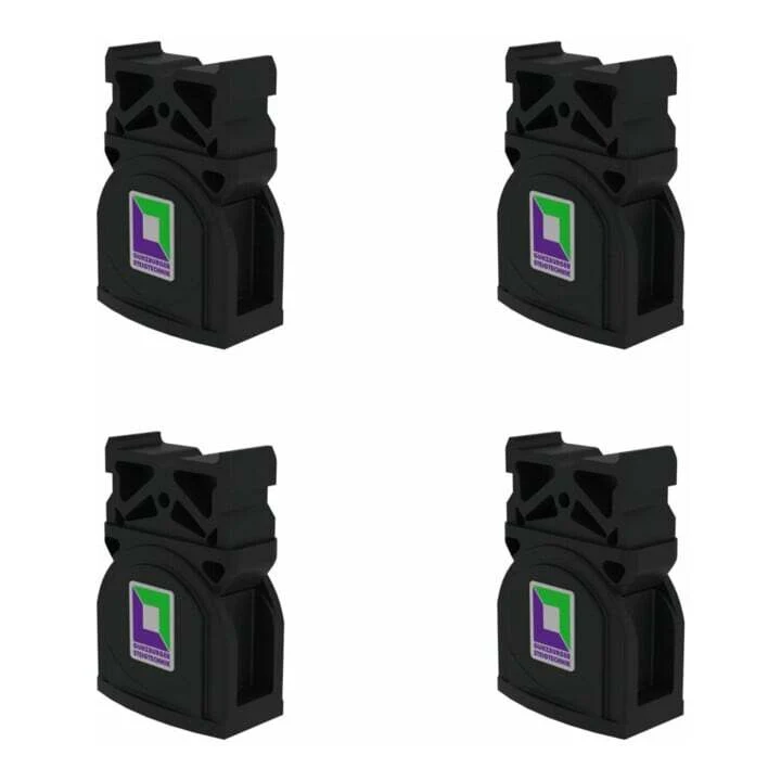 B-Ware MUNK Innenschuh Einsatz Baujahr 2005-2018 Aluminium 58x25 mm Holmhöhe 4er-Set