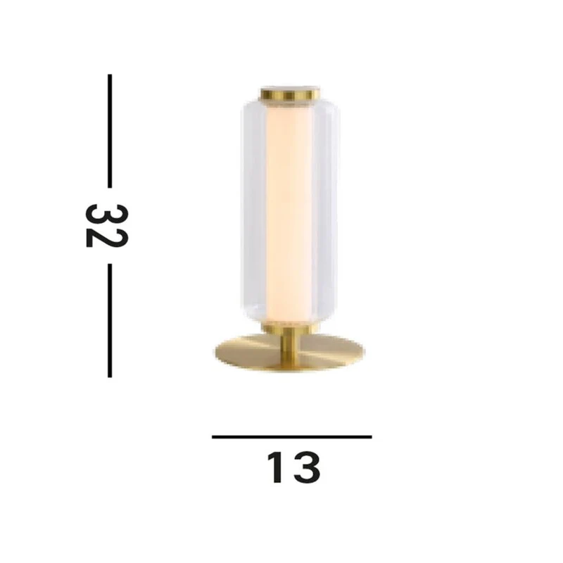 B-Ware Searchlight Tischleuchte Lampe LED gold Stahl Glas dimmbar Schalter Kabel