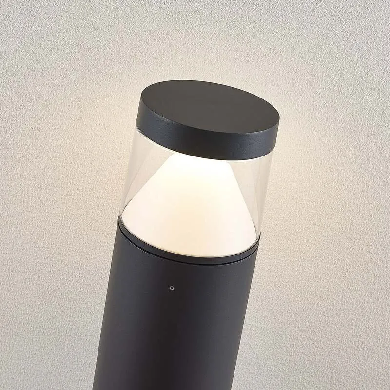 Lucande Pollerleuchte Pollerlampe LED Wegelampe Darja dunkelgrau Aluminium357