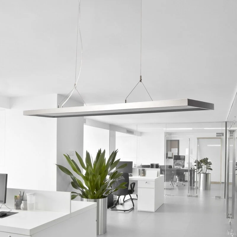 Arcchio Pendelleuchte Hängeleuchte LED Dorean Büro silber Metall Arbeitsplatz223