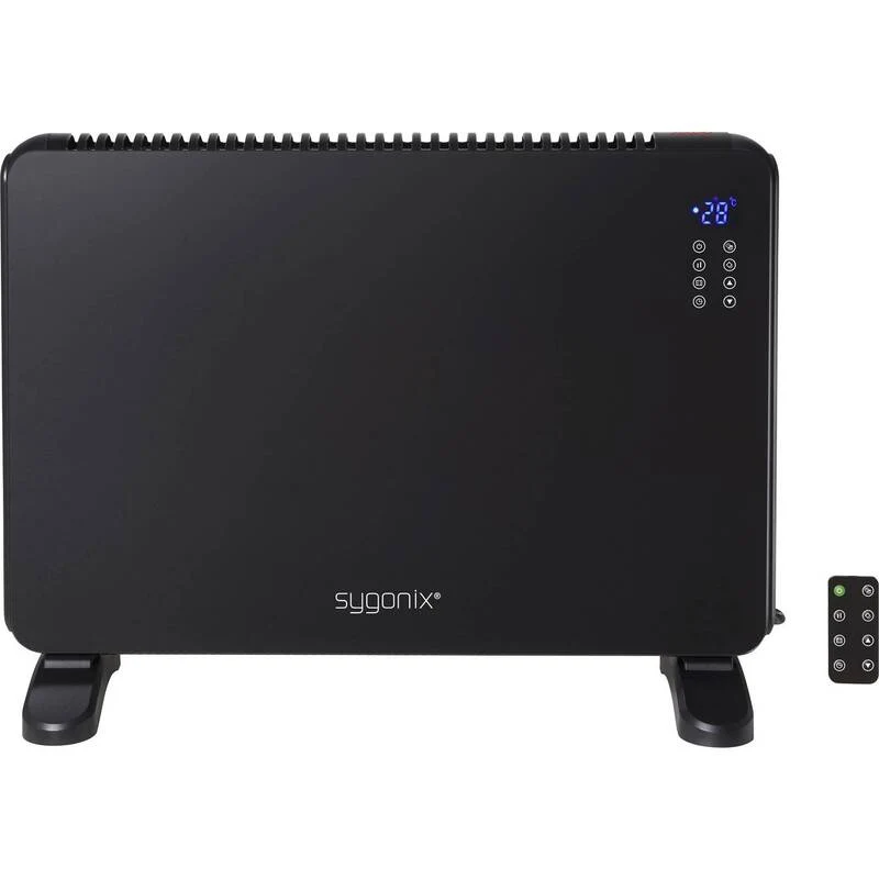 B-Ware SYGONIX GLASKONVEKTOR ELEKTROH Heizgerät Heizung Raumheizung 2000W Weiß