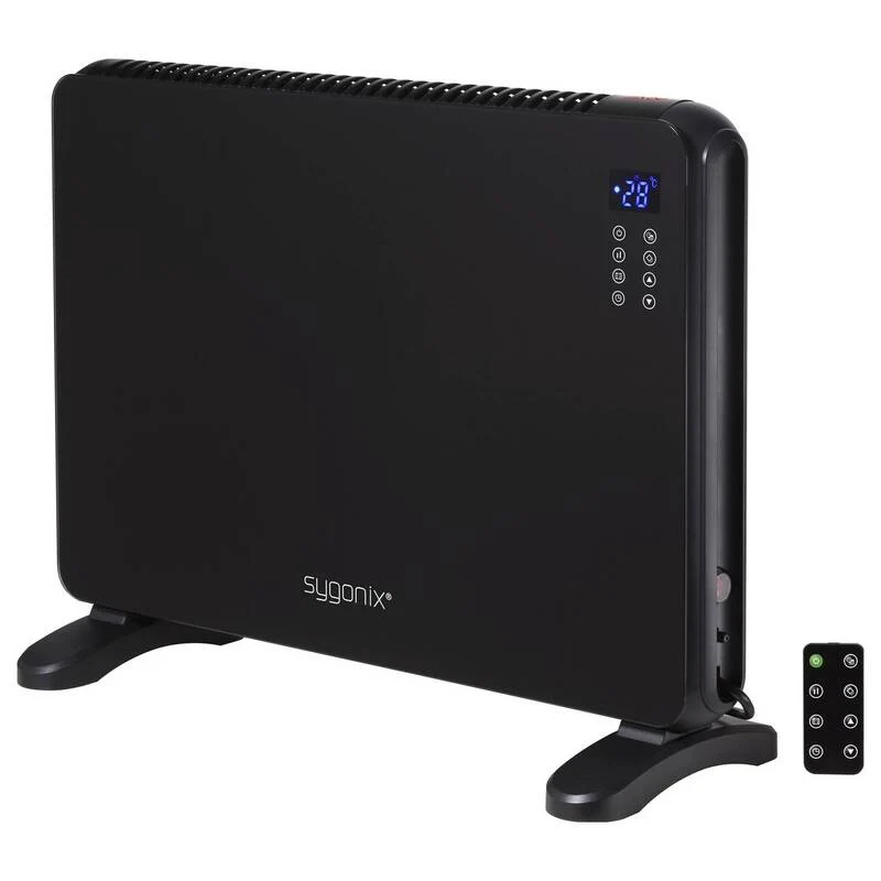 B-Ware SYGONIX GLASKONVEKTOR ELEKTROH Heizgerät Heizung Raumheizung 2000W Weiß