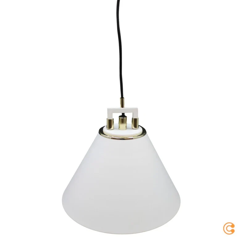 B-Ware Euluna Hängeleuchte Pendelleuchte Lampe weiß Ø 28cm einflammig E27 Metall
