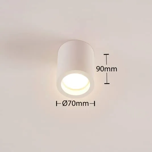 B-Ware Lindby Runde Easydim-LED-Deckenlampe Deckenlampe Lampe Leuchte Natalie Gips