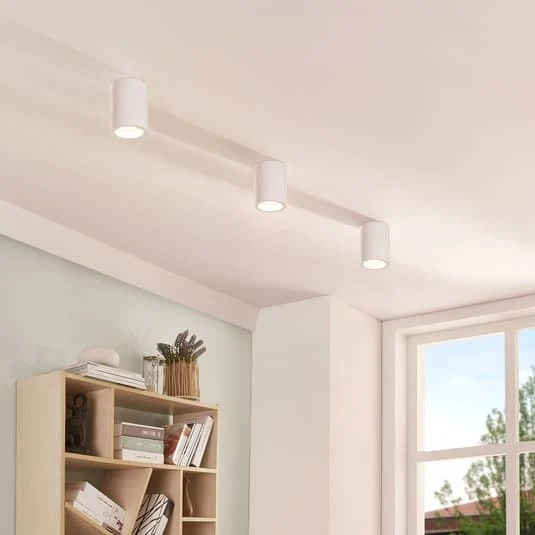 B-Ware Lindby Runde Easydim-LED-Deckenlampe Deckenlampe Lampe Leuchte Natalie Gips