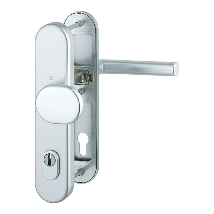 B-Ware Hoppe Schutzgarnitur 86G/3332ZA/3310/14 Türbeschlag Aluminium F1 PZ 92mm 67-72mm