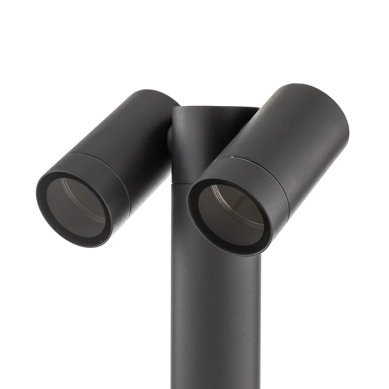 B-Ware Prios Erdspießstrahler Tulimar LED Außenleuchte anthrazit dimmbar IP65 2-flg.