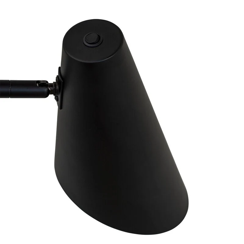 B-Ware Dyberg Larsen Wandlampe Leuchte Cale schwarz Metall 2flg
