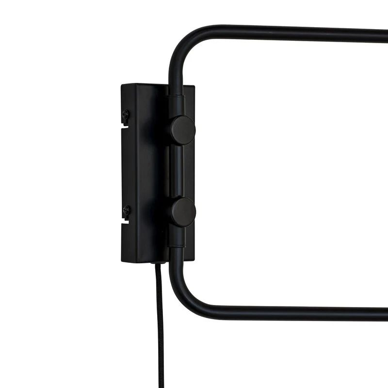 B-Ware Dyberg Larsen Wandlampe Leuchte Cale schwarz Metall 2flg
