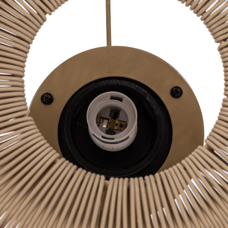 B-Ware Lucande Terrassenleuchte Solvindor khaki Kunststoff IP44 Leuchte Outdoorlampe