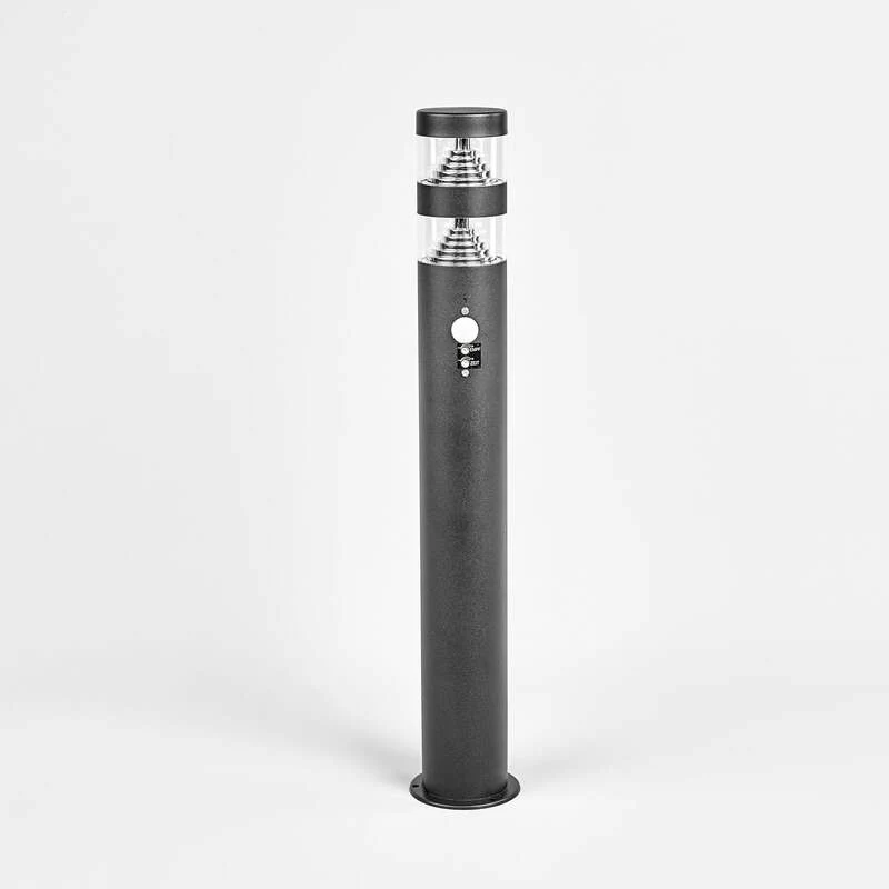 B-Ware Lindby Wegelampe Pollerleuchte LED schwarz Sensor IP44 Außenleuchte Lampe Garten