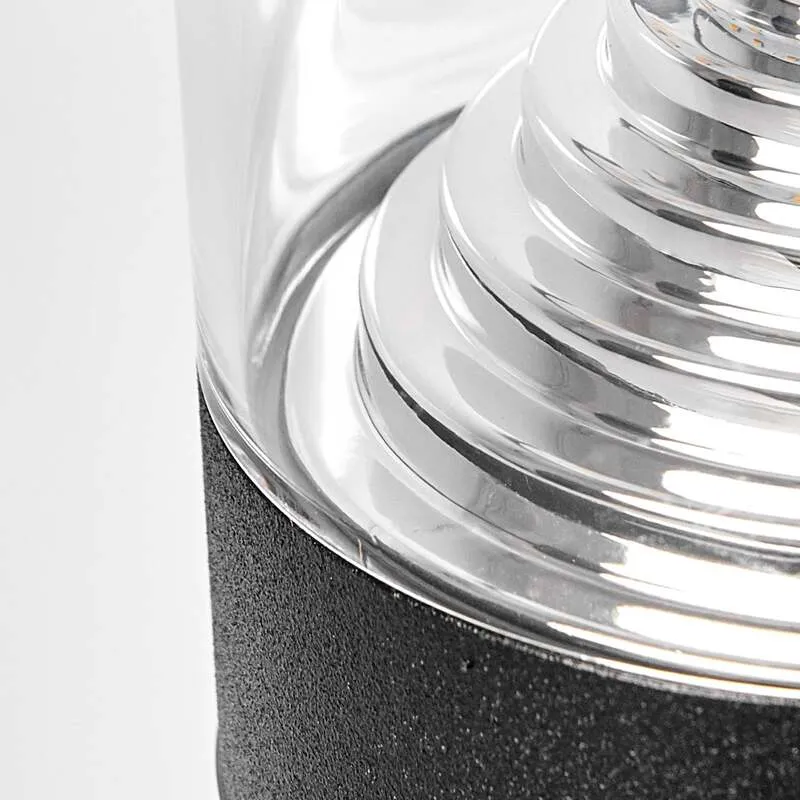 B-Ware Lindby Wegelampe Pollerleuchte LED schwarz Sensor IP44 Außenleuchte Lampe Garten