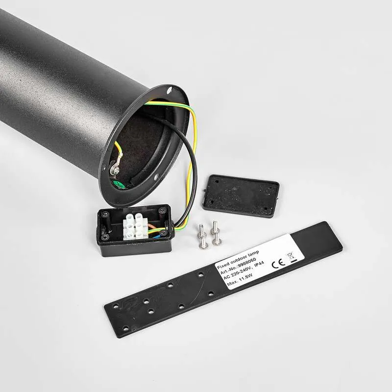 B-Ware Lindby Wegelampe Pollerleuchte LED schwarz Sensor IP44 Außenleuchte Lampe Garten