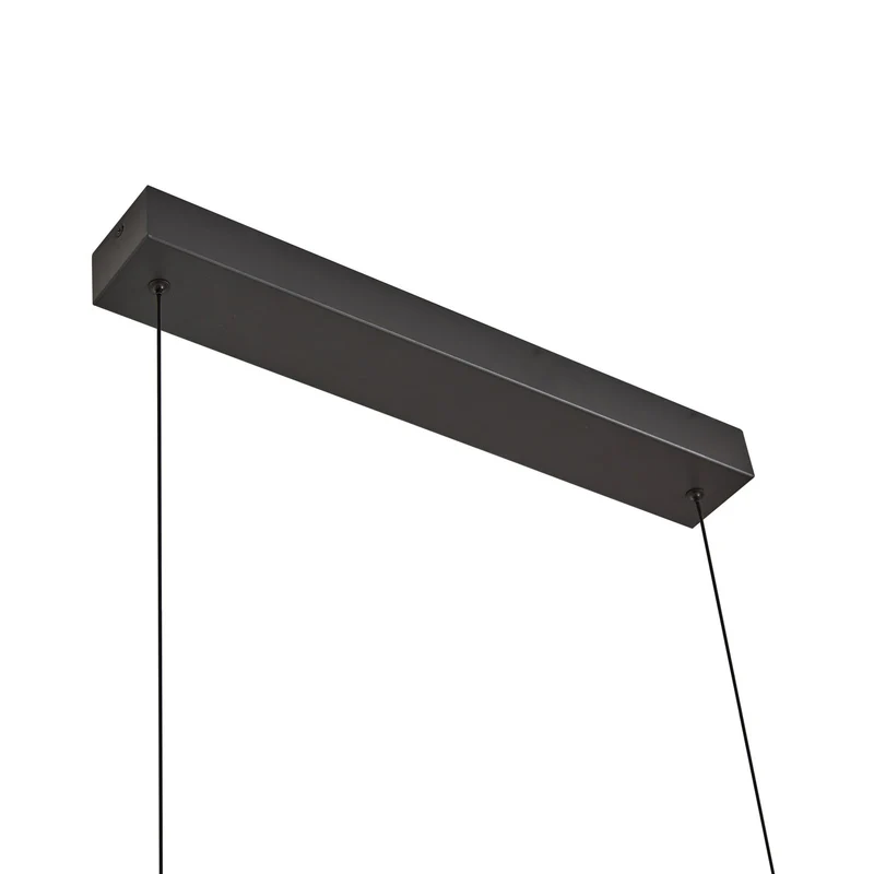 B-Ware Lucande LED Hängeleuchte Madu Hängelampe Leuchte LED schwarz Metall 92,5 cm lang