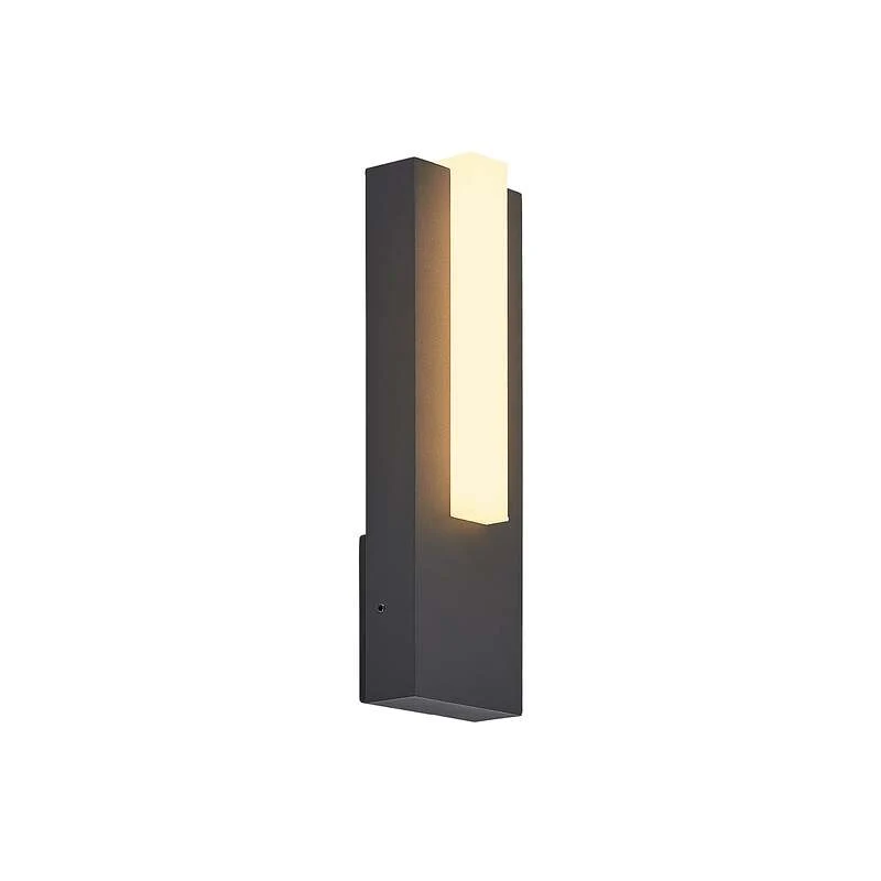 B-Ware Lucande Außenleuchte Wandlampe LED Außenlampe graphitgrau IP65 warmweiß