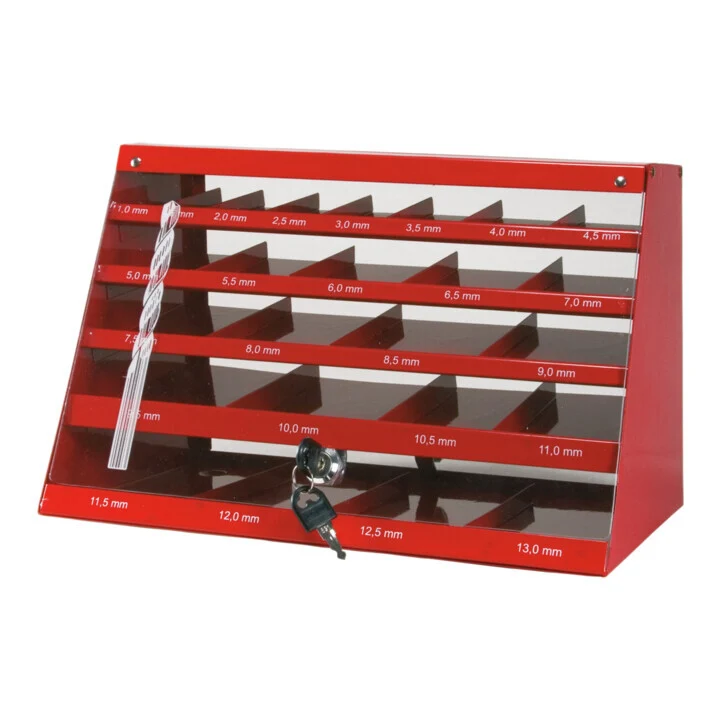 B-Ware Ruko Bohrerschrank Set Spiralbohrer DIN 338 HSS-R 570 Rot SIEHE TEXT/FOTO