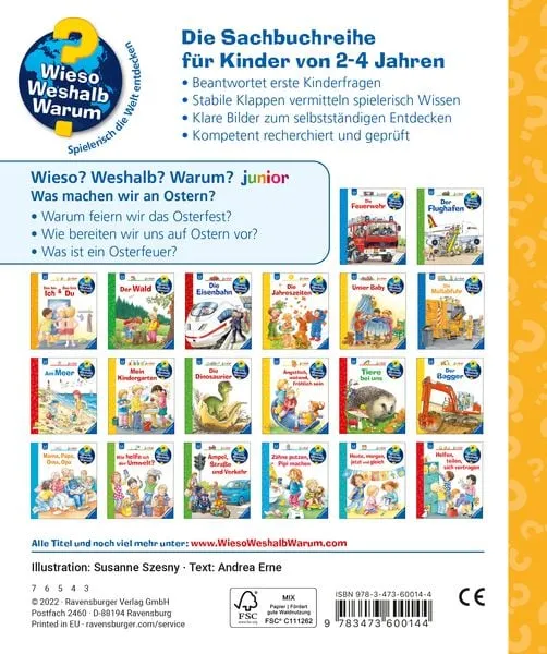 B-Ware Ravensburger Buch Kinderbuch Ostern Spiralbindung farbig illustriert 3 STÜCK