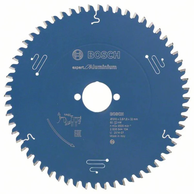 B-Ware Bosch Kreissägeblatt Sägeblatt Expert for Aluminum Kunststoff Holz 200 mm 32 mm