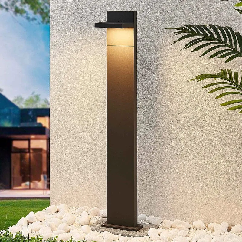 B-Ware Lucande LED-Pollerleuchte Silvan Sockelleuchte Wegeleuchte Außenleuchte Leuchte