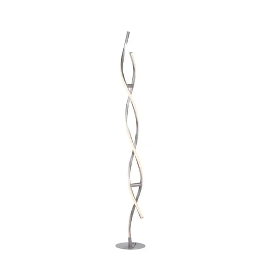 Stehleuchte Lampe LOLA Smart LED WLAN Smart Home silber opal gefrostet dimmbar