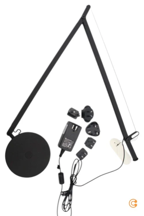 B-Ware Artemide Demetra Movement Detector Schwarz Lampe Leuchte Tischlampe Tischleuchte