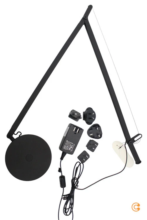 B-Ware Artemide Demetra Movement Detector Schwarz Lampe Leuchte Tischlampe Tischleuchte