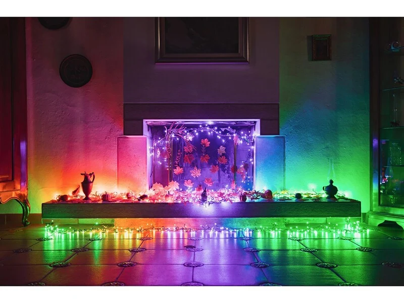 B-Ware Twinkly Lichterkette 600 LEDs 48m LED Dekolicht für Innen und Außen Bluetooth
