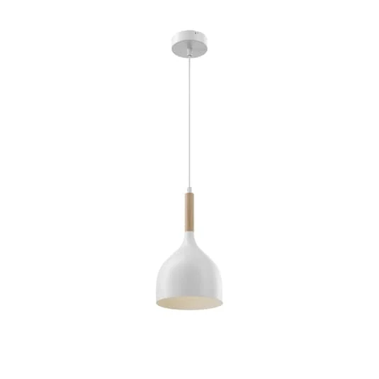 B-Ware Euluna Hängeleuchte Noak Deckenlampe Pendelleuchte einflammig weiß holz natur815