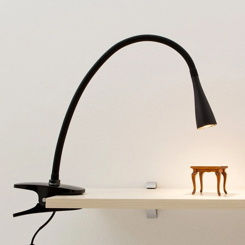 B-Ware Lindby Baris LED-Klemmleuchte Klemmlampe Leuchte Lampe Schreibtischlampe Licht