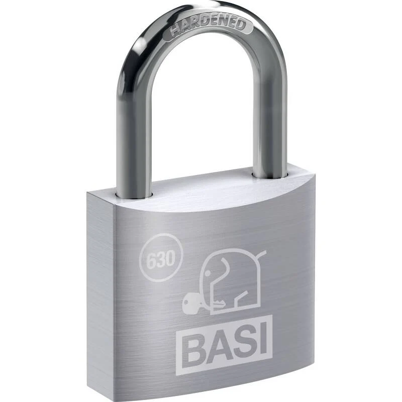 B-Ware Basi Vorhängeschloss 60mm Schlüsselschloss gleichschließend Alu 2 Schlüssel