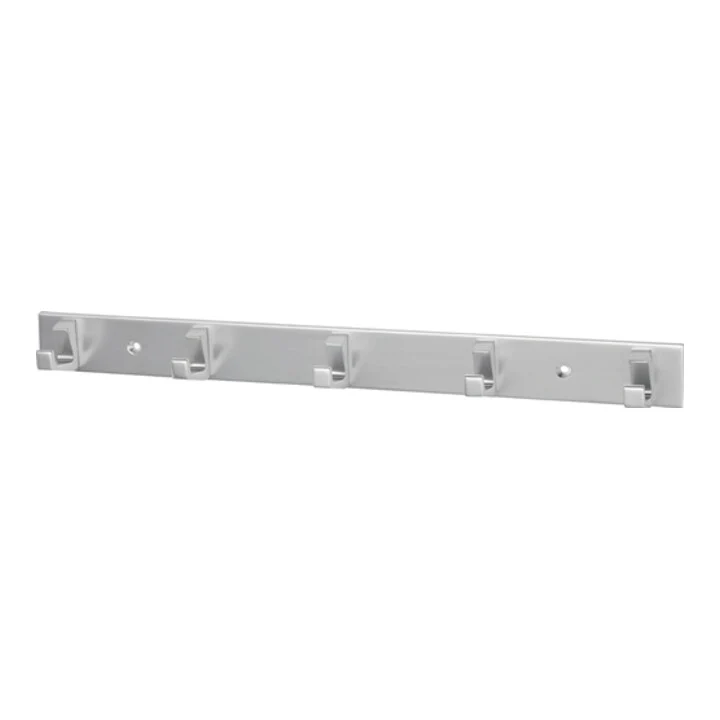 B-Ware Hermeta Handtuchhakenleiste Hakenleiste Handtuchhaken 5 Haken silberfarben 360mm
