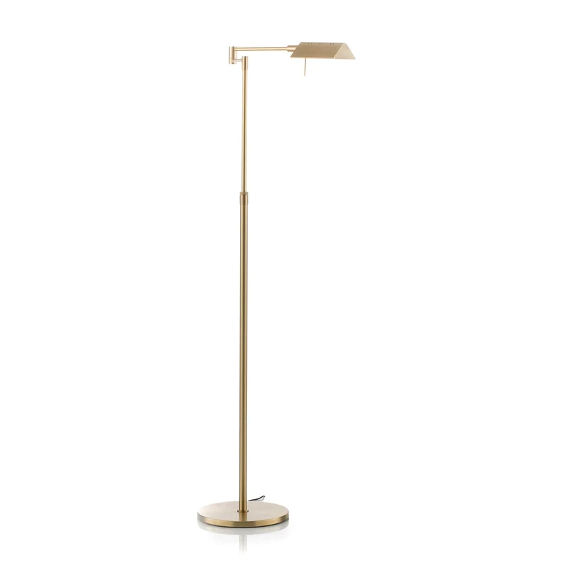 B-Ware Knapstein Stehleuchte Standlampe LED Danuta verstellbar messing matt Metall