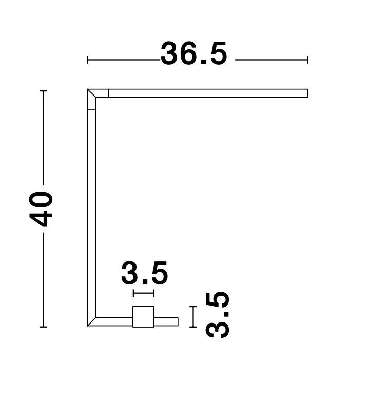 B-Ware Nova Luce Tischleuchte Tischlampe RACCIO LED Schwarz Warmweiß 40 cm 5 W Lampe