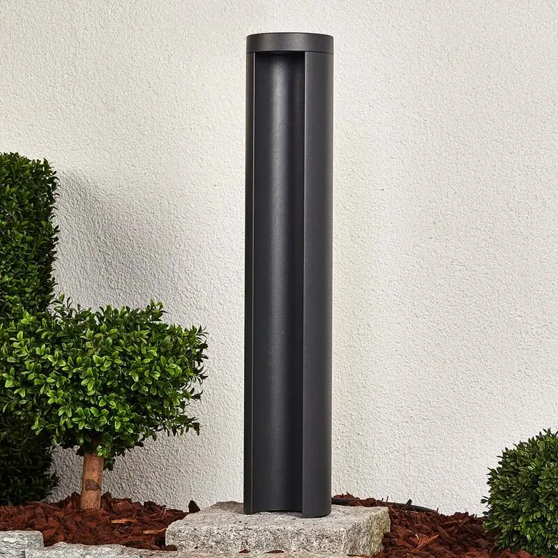 B-Ware Lucande Wegeleuchte Gartenlampe LED Außenleuchte Jaron grafitgrau IP54 65 cm