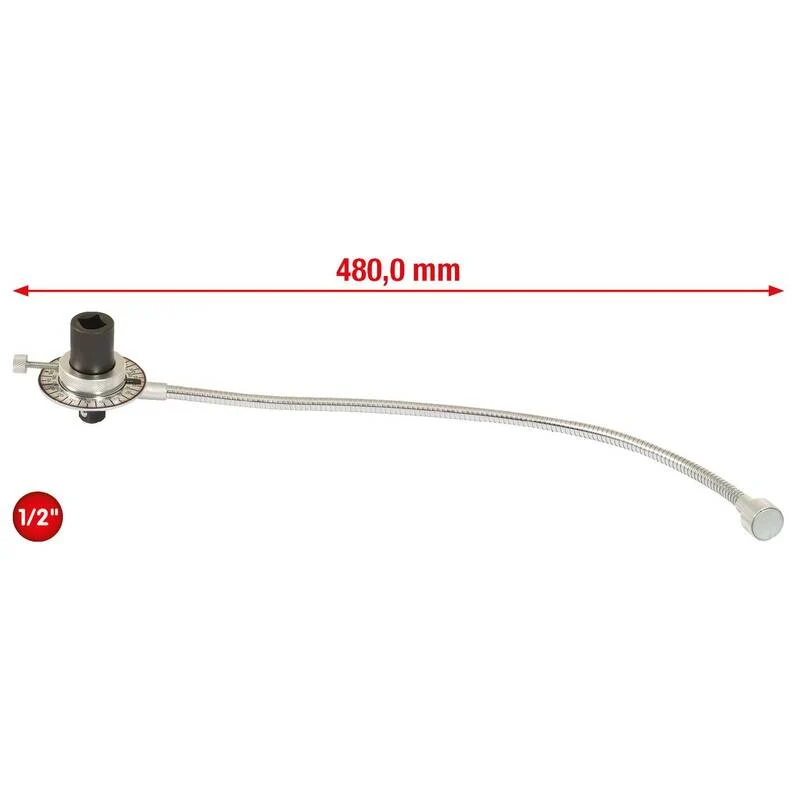 B-Ware KS Tools Drehwinkelmessscheibe 1/2" Magnet Werkzeug 0-360° 63mm 480mm 170g