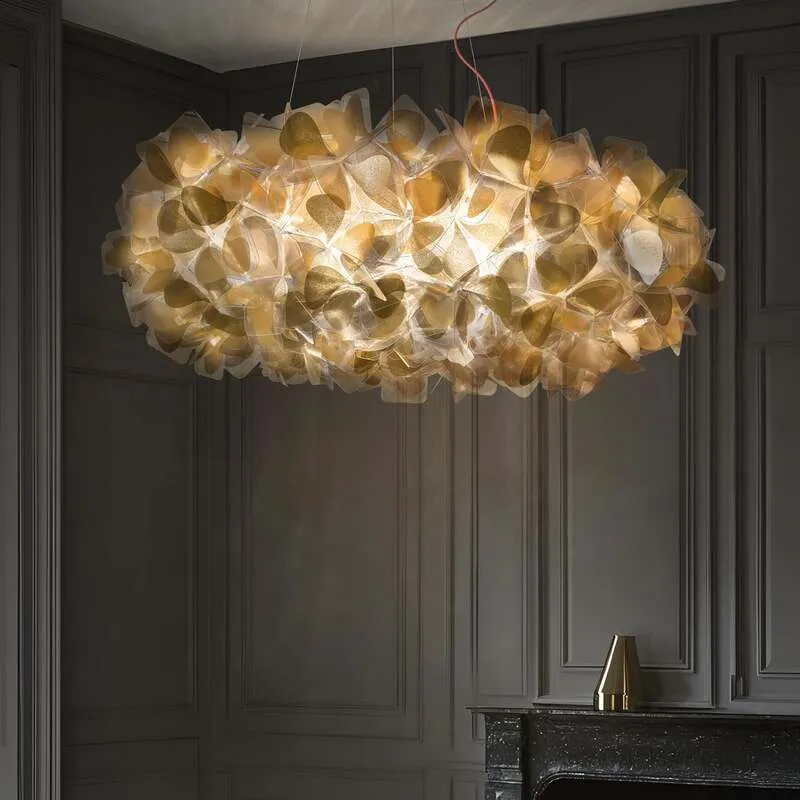 B-Ware Slamp Hängeleuchte Clizia Mama Non Mama LED Pendelleuchte Lampe gold klar Ø78cm