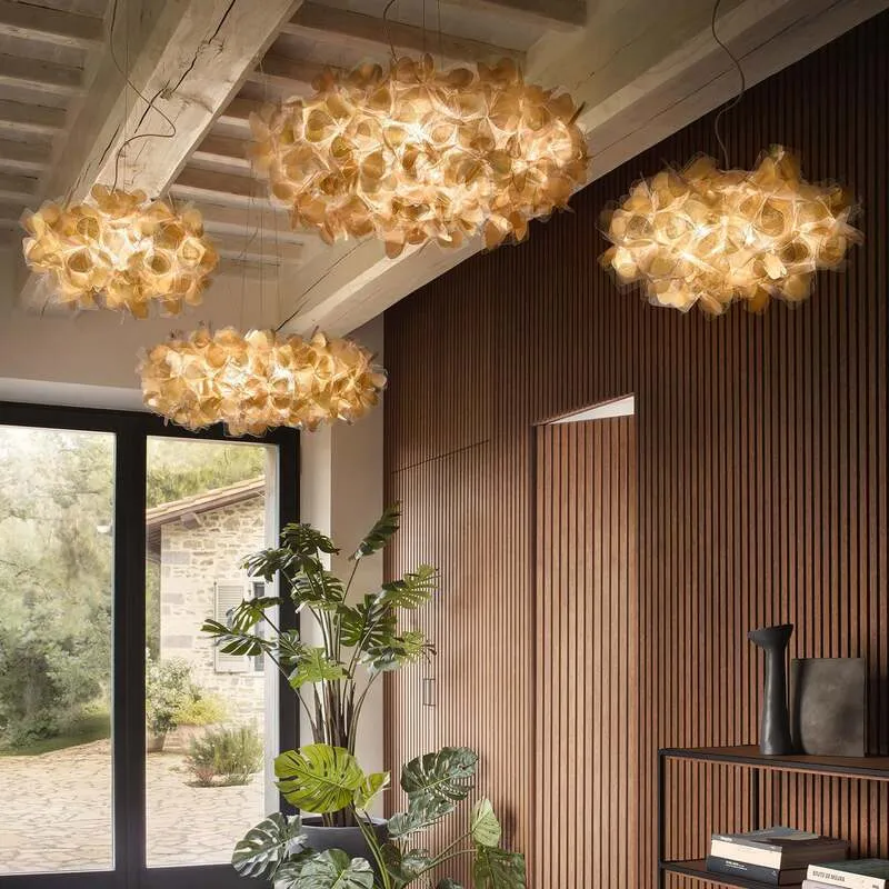 B-Ware Slamp Hängeleuchte Clizia Mama Non Mama LED Pendelleuchte Lampe gold klar Ø78cm