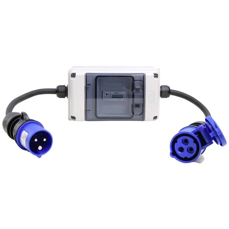 B-Ware Counttec EC116C Mobiler Stromzähler digital 16 A Wechselzähler Drehstockzähler