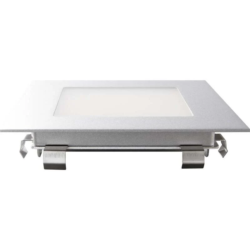 B-Ware Heitronic Einbauleuchte LED 3.5W warmweiß quadratisch Edelstahl 2700K IP20 95lm