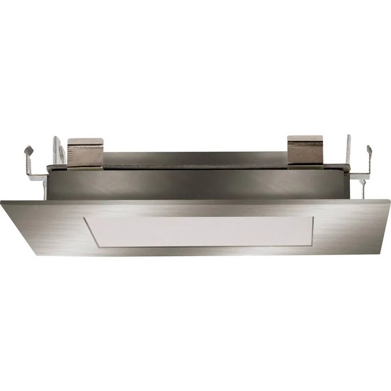 B-Ware Heitronic Einbauleuchte LED 3.5W warmweiß quadratisch Edelstahl 2700K IP20 95lm