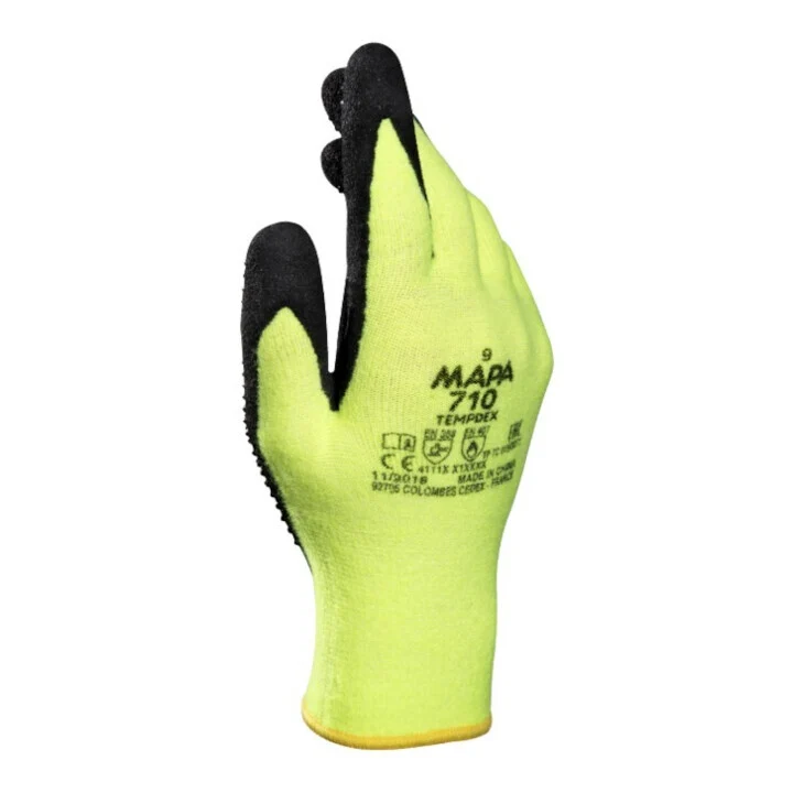 B-Ware MAPA Hitzeschutzhandschuh Schutzhandschuh TempDex 710 schwarz gelb Gr 7