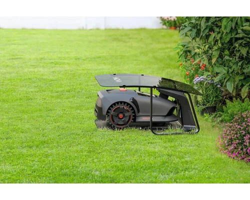C-Ware MOVA Mährobotergarage für MOVA 300 und 600 Gartenhaus Kunststoff schwarz 78x60cm