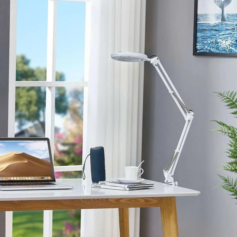 B-Ware Tischlampe Schreibtischlampe Klemmleuchte LED Tischleuchte Lindby Jorlanda weiß