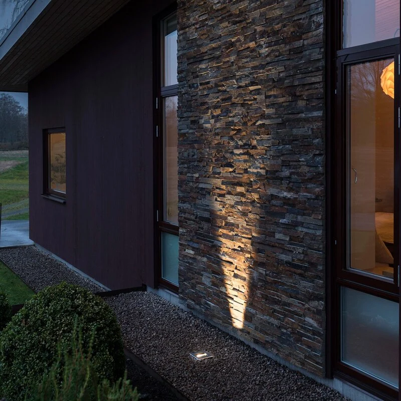 B-Ware Konstsmide LED Außen-Einbauleuchte 9W Warm-Weiß Quadratisch Leuchte Lampe Einbau