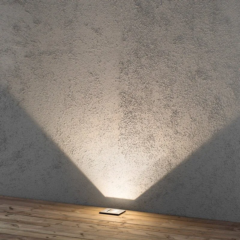 B-Ware Konstsmide LED Außen-Einbauleuchte 9W Warm-Weiß Quadratisch Leuchte Lampe Einbau