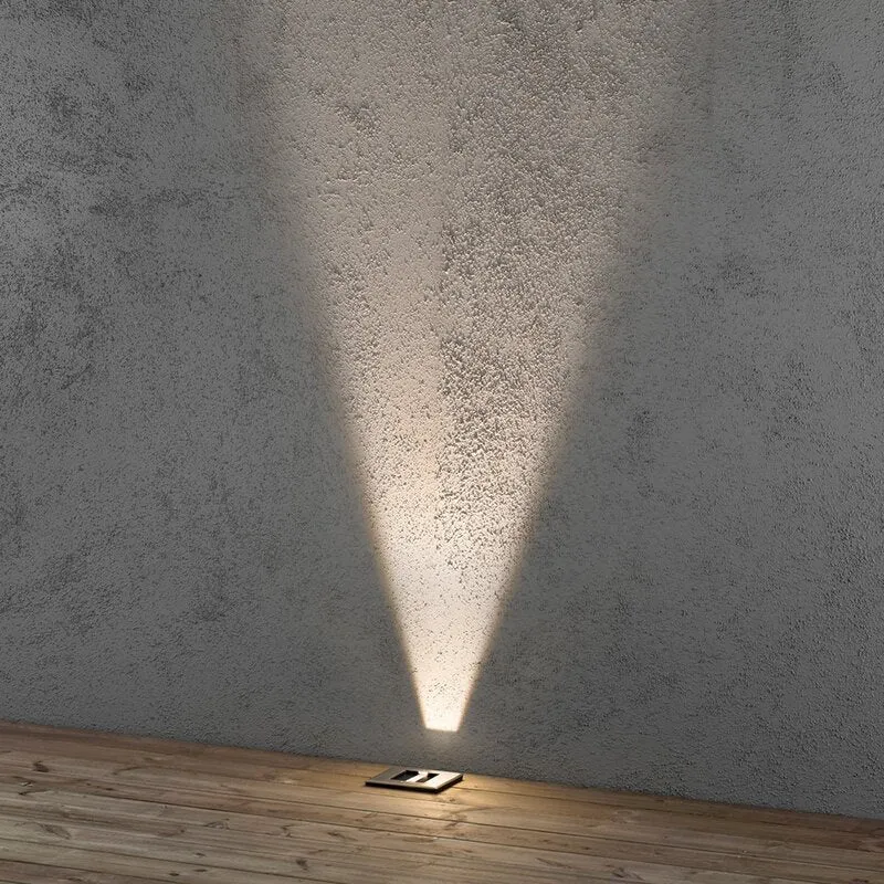 B-Ware Konstsmide LED Außen-Einbauleuchte 9W Warm-Weiß Quadratisch Leuchte Lampe Einbau